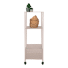 Torres Metalvogn i Sandfarvet Stål Fra House Nordic | 3 Hylder - 35x35x100 cm