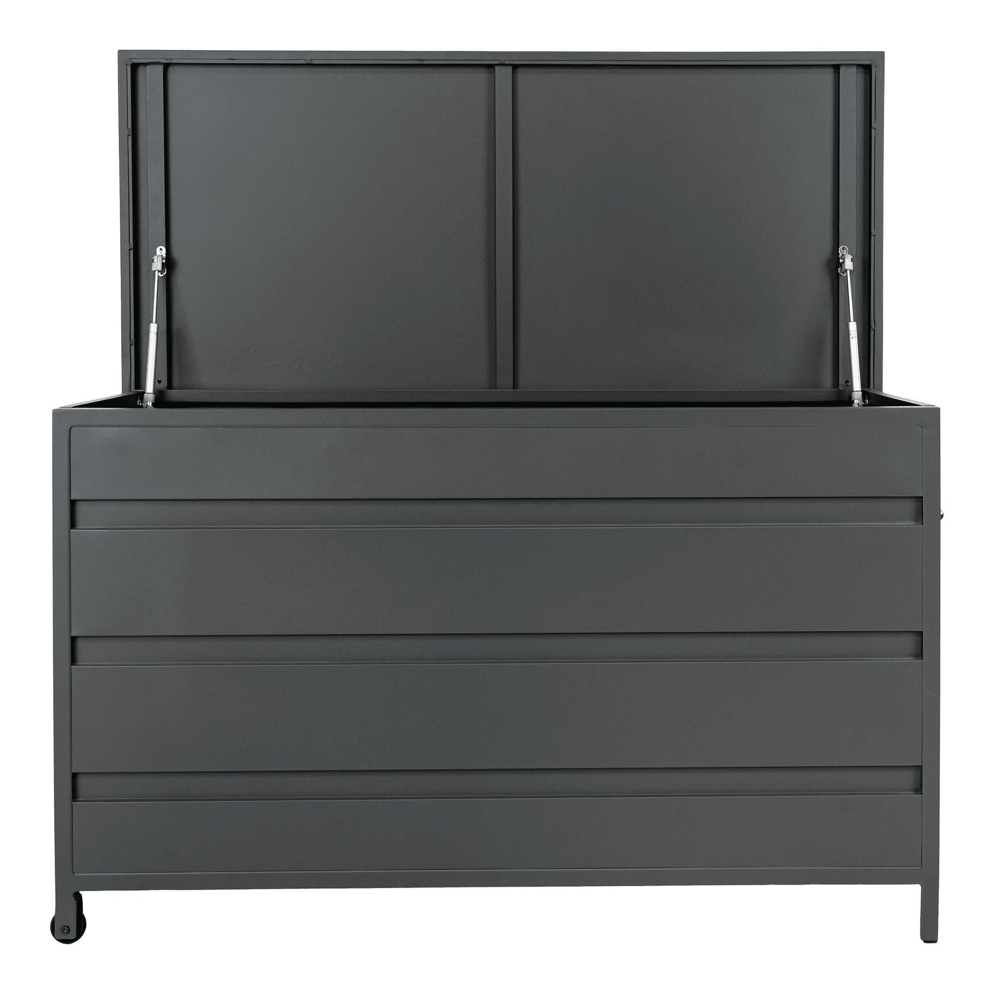 Cassis Hyndeboks i Gråt Aluminium Fra House Nordic | 160x82x85 cm - 650 L 1
