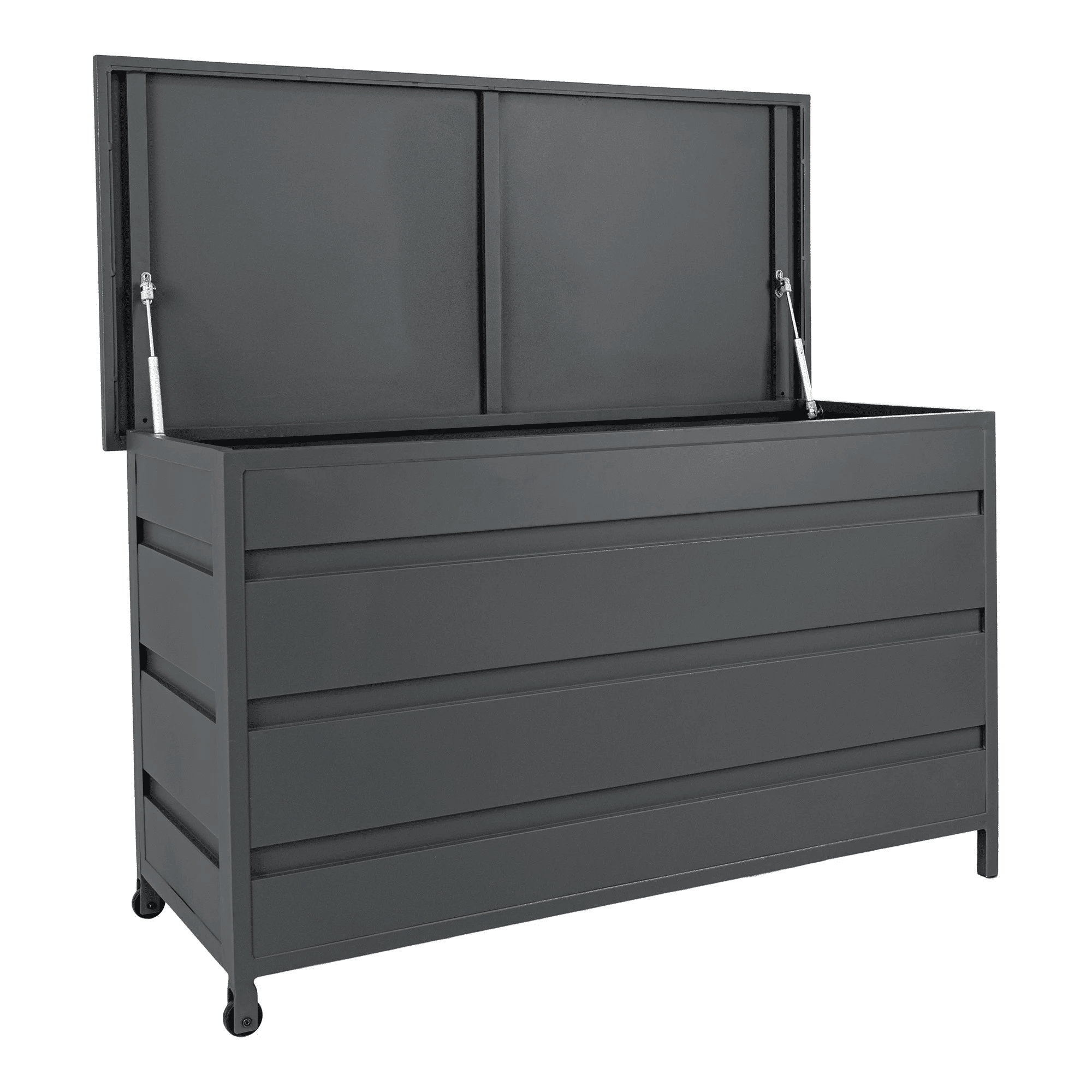 Cassis Hyndeboks i Gråt Aluminium Fra House Nordic | 160x82x85 cm - 650 L 3