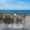 Cleveland Cafébord med Teak bordplade Fra House Nordic | ø70x74 cm