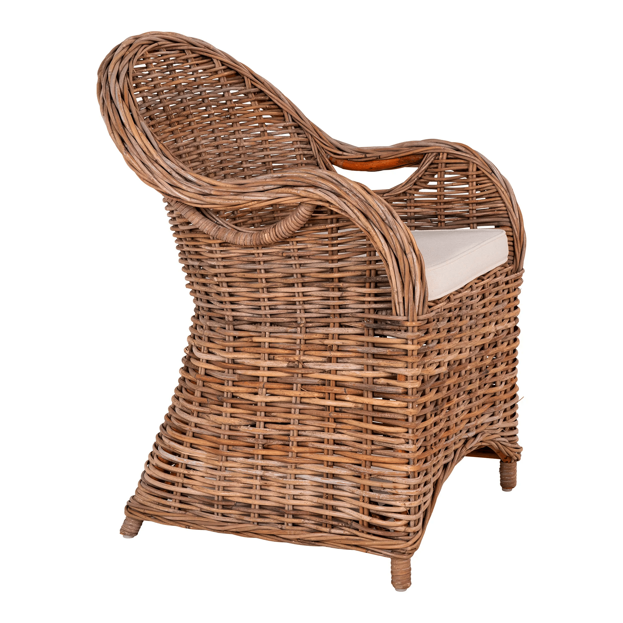 Larisa Havestol i Naturflet Fra House Nordic | Inklusiv Hynder 56x64x88 cm - 2 stk. 2