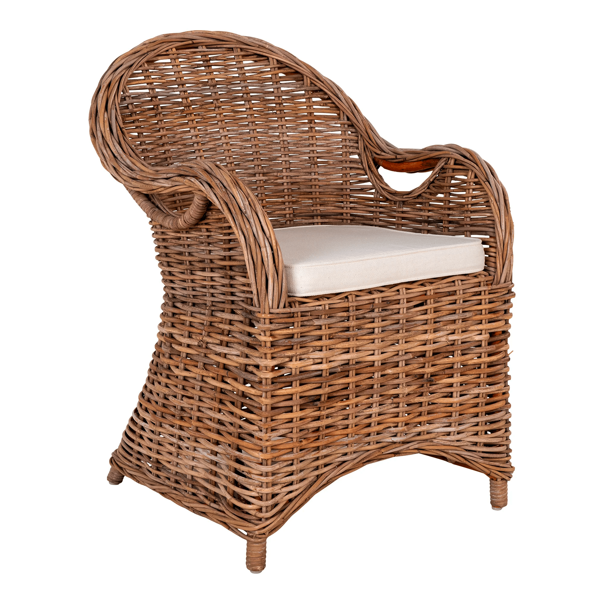 Larisa Havestol i Naturflet Fra House Nordic | Inklusiv Hynder 56x64x88 cm - 2 stk.