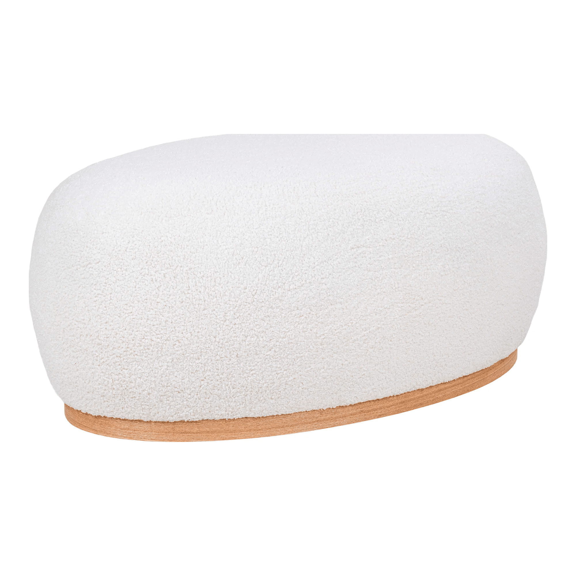 Manhattan Puf i Hvid Bouclé Fra House Nordic | 54,5x88,5x36 cm 1