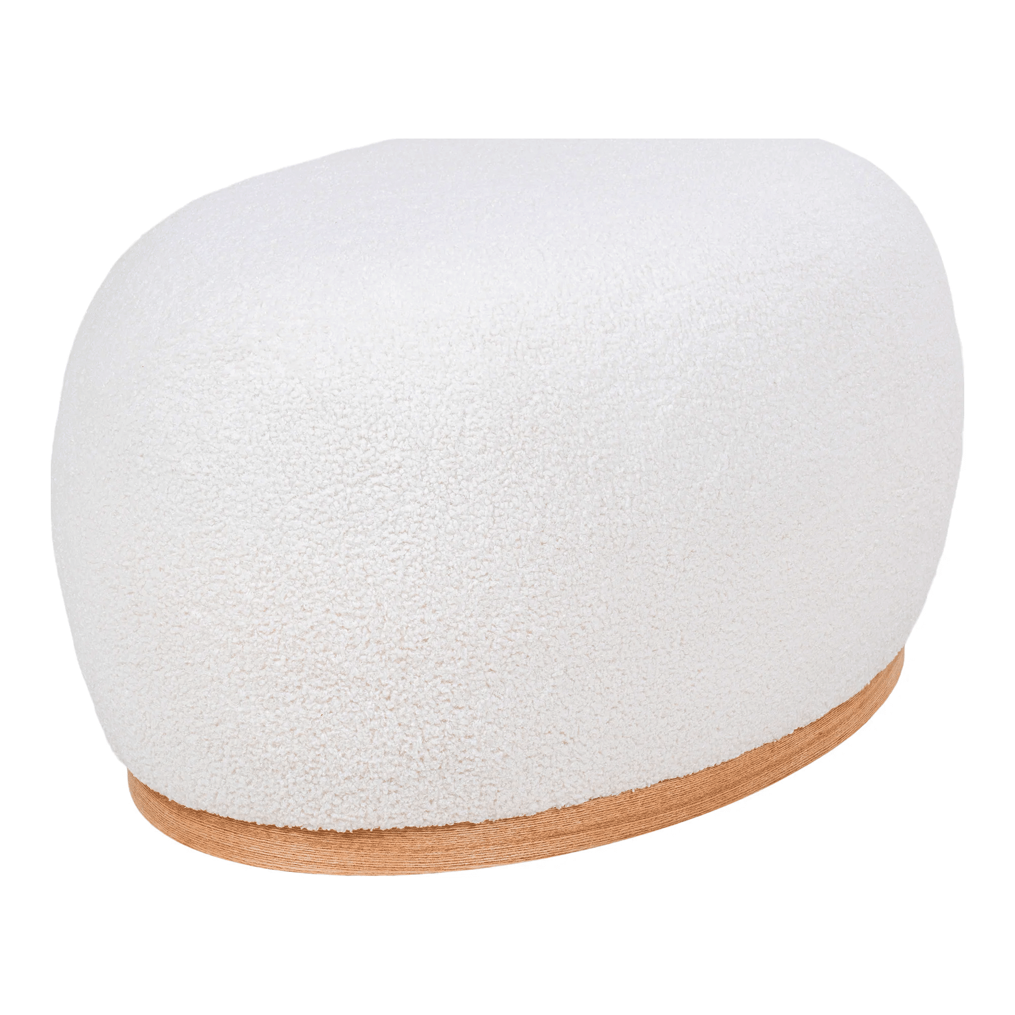 Manhattan Puf i Hvid Bouclé Fra House Nordic | 54,5x88,5x36 cm 2