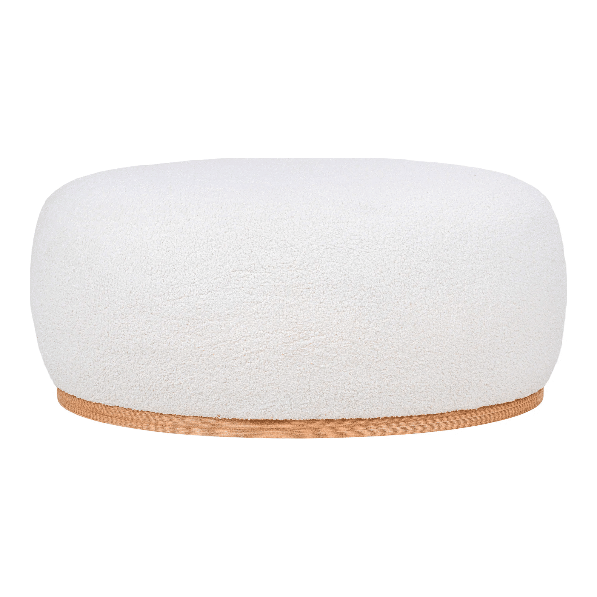 Manhattan Puf i Hvid Bouclé Fra House Nordic | 54,5x88,5x36 cm