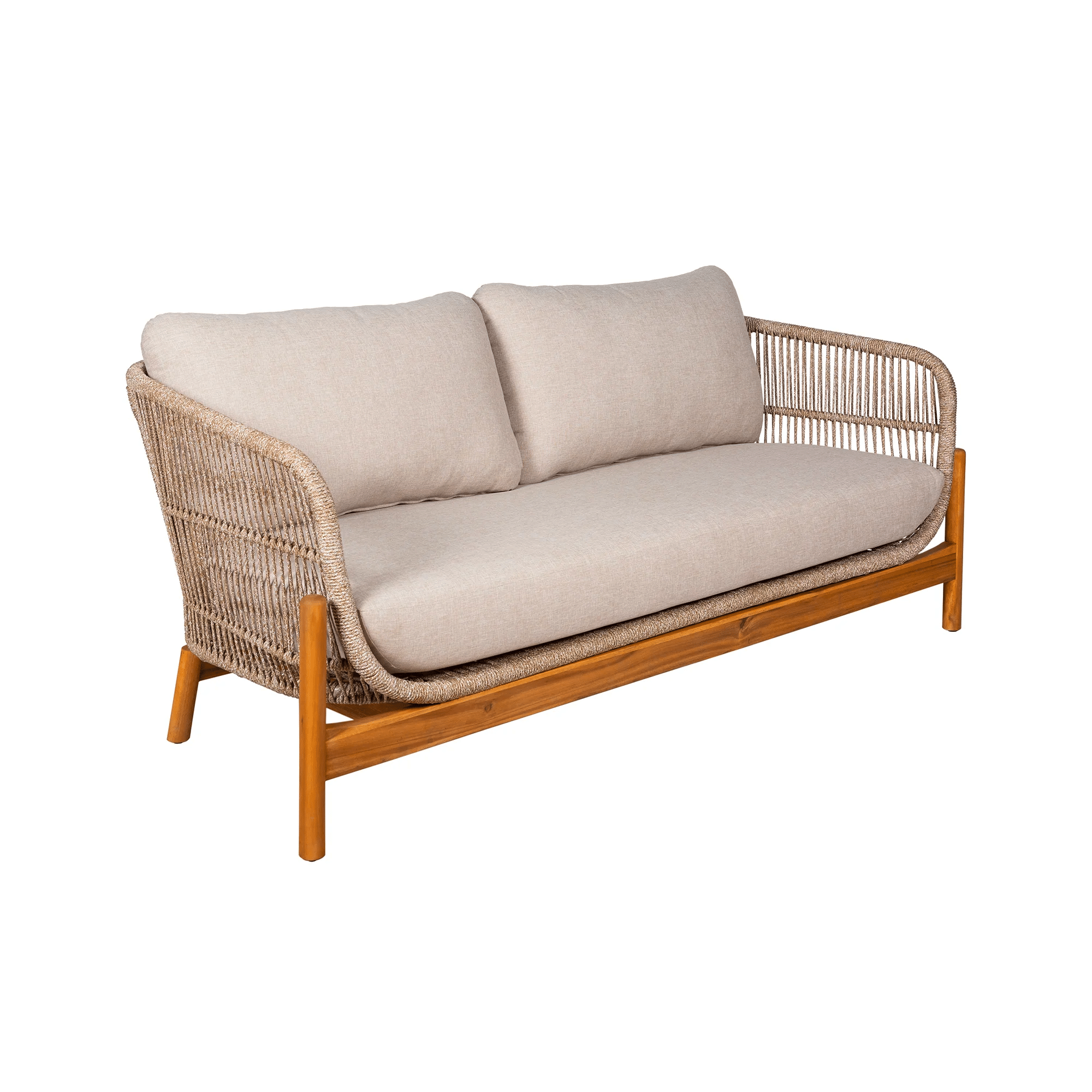 Terracina Loungesæt i Beige Acacia Fra House Nordic | 2 Stole - 1 Sofa - 1 Bord 1 1