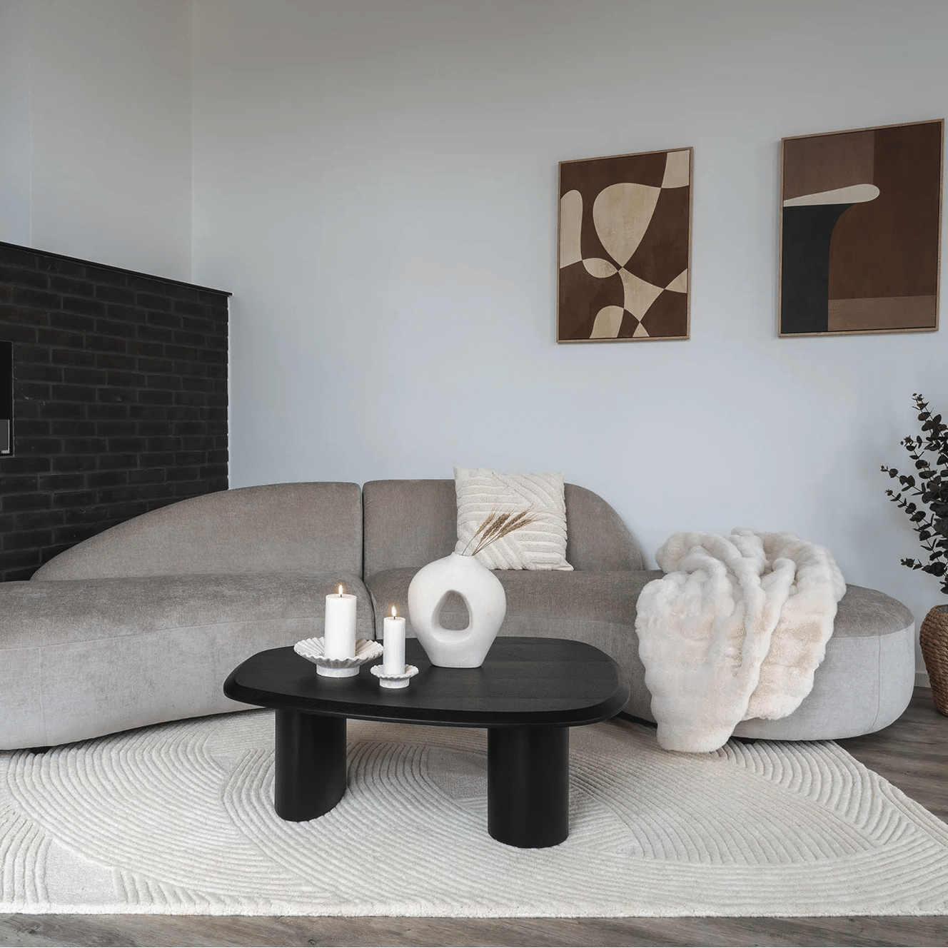 Tirano Sofabord i Sort Askefiner Fra House Nordic | 78x96x32 cm 1