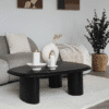 Tirano Sofabord i Sort Askefiner Fra House Nordic | 78x96x32 cm