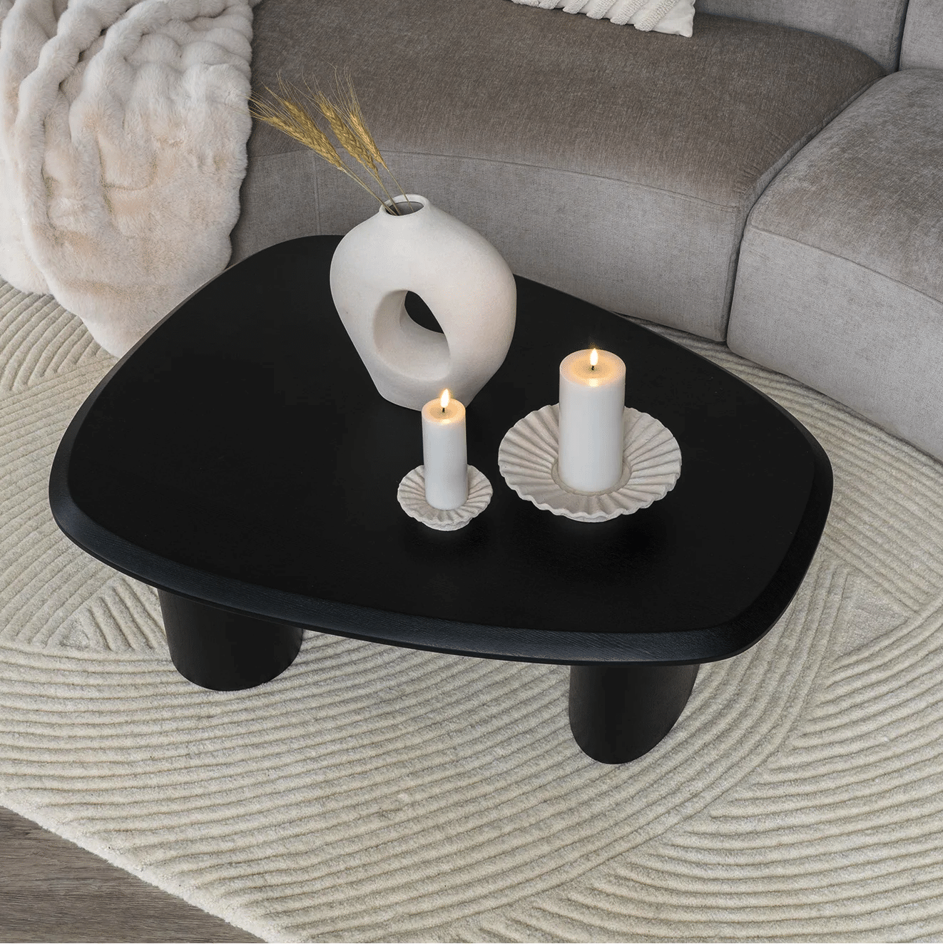 Tirano Sofabord i Sort Askefiner Fra House Nordic | 78x96x32 cm 4