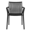 Tulsa Havestol i Sort Polypropylen Fra House Nordic | 56,5x59,5x82,5 cm2