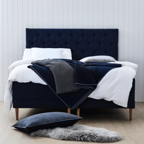FAMILY Box Elevationsseng fra Lama | 7-zonet high pocket Fjedre på Massiv FSC Træbund- 46 cm