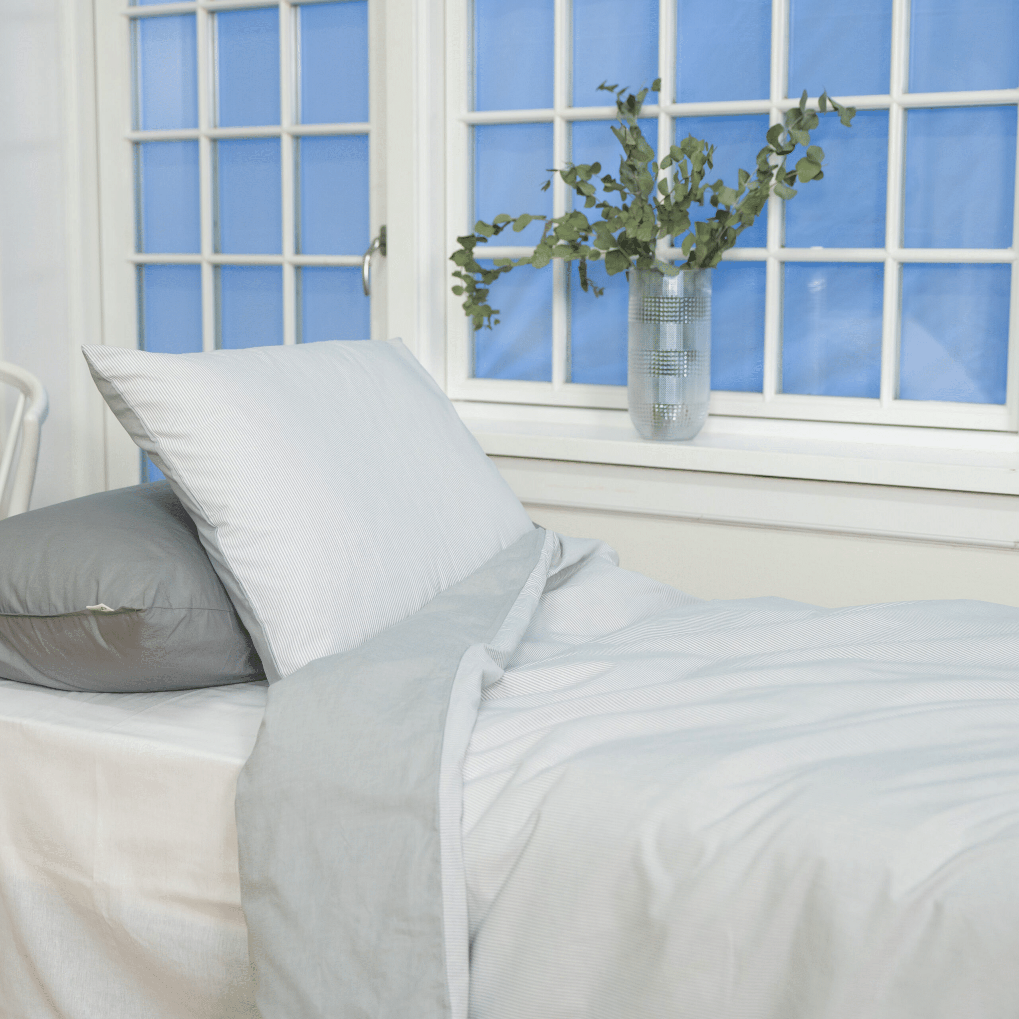 Omhu mini strib lys grå 2