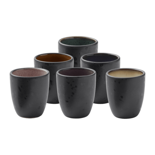 Bitz Espressokopper Sort 6 stk 9 cl