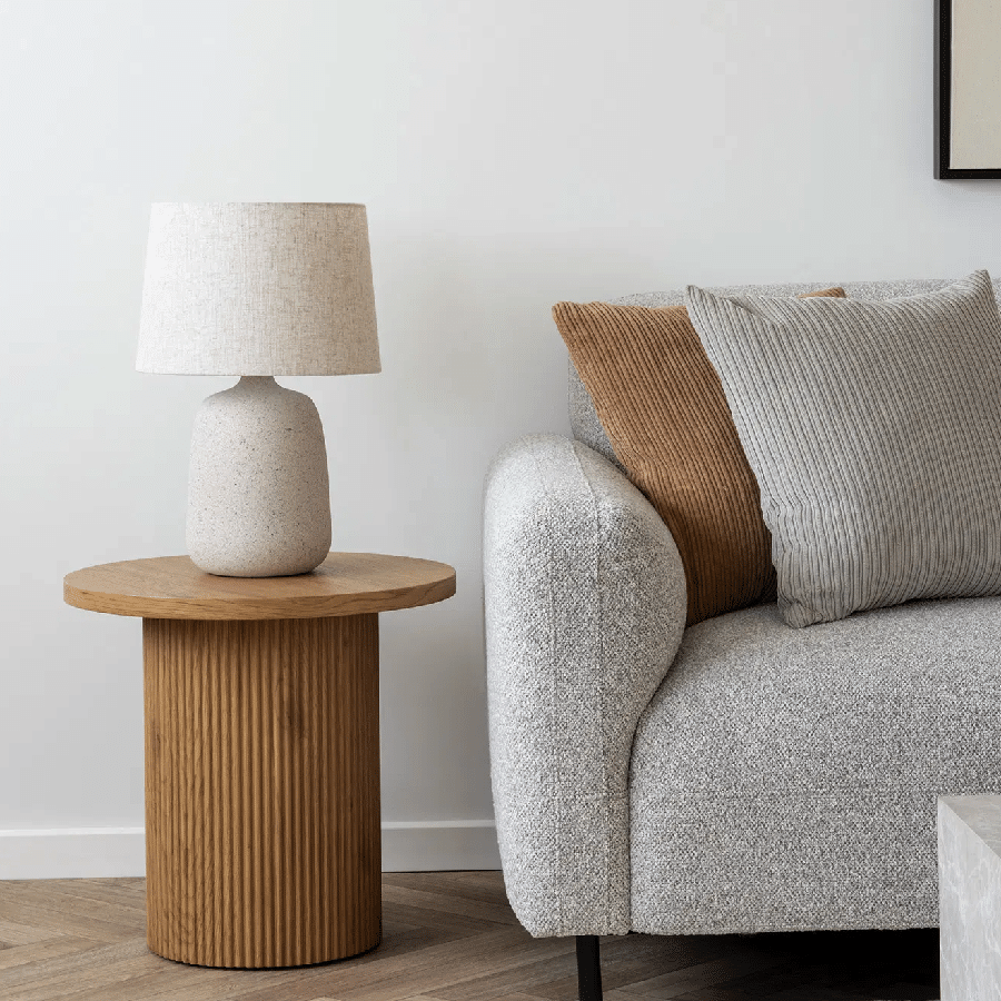 Boavista Hjørnebord i Natur Fra House Nordic | MDF - ø48x45 cm