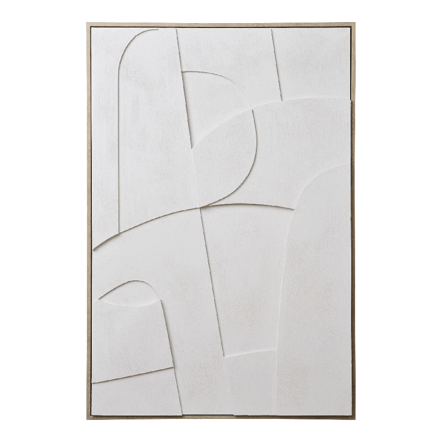Madeline Relief Vægdekoration i Hvid Fra House Nordic | MDF Ramme - 60x90 cm - No.2