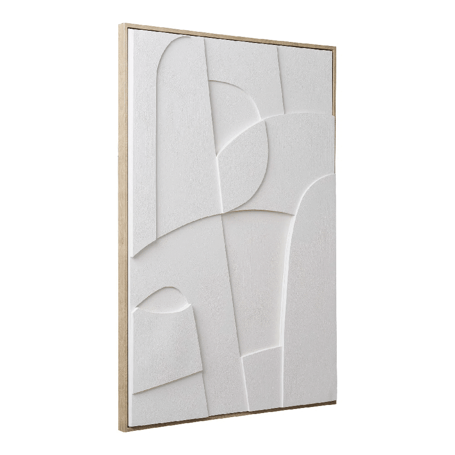 Madeline Relief Vægdekoration i Hvid Fra House Nordic | MDF Ramme - 60x90 cm - No.21