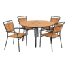 Cleveland Spisebord i Teak og 4 Cleveland Spisebordsstole i Teak Fra House Nordic 1