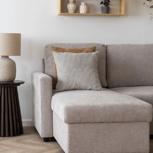 Kobe Pude i Sand Fra House Nordic | Polyester - 45x45 cm