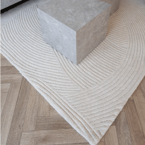 Pune Tæppe Råhvid Fra House Nordic | Håndtuftet Uld - 200x300cm