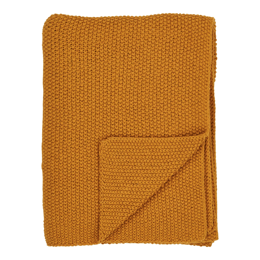 Santos Plaid i Orange Fra House Nordic | Genanvendt Bomuld - 130x170 cm 2