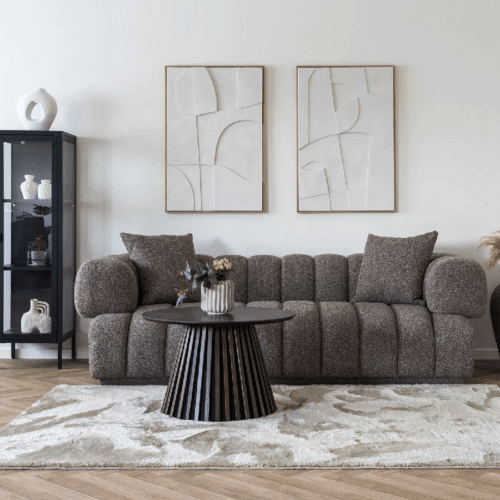 Aurora Sofa i brun med 2 puder fra House Nordic | Dybde: 73 cm
