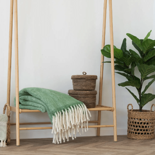 Camel Plaid i Grøn fra House Nordic | 170x130cm