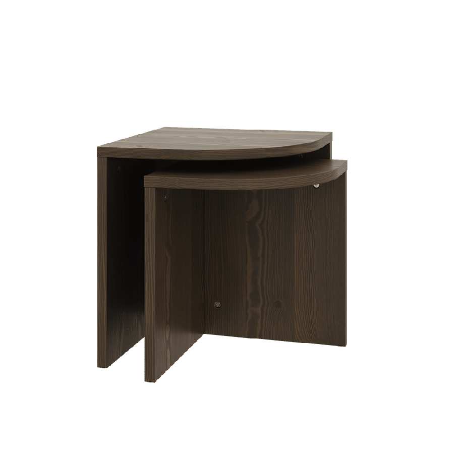 Combine Bordsæt Fra Karup Design i Massiv FSC Fyrretræ | Japandi - B-43:36 x D-43:36 x H-47:42 1
