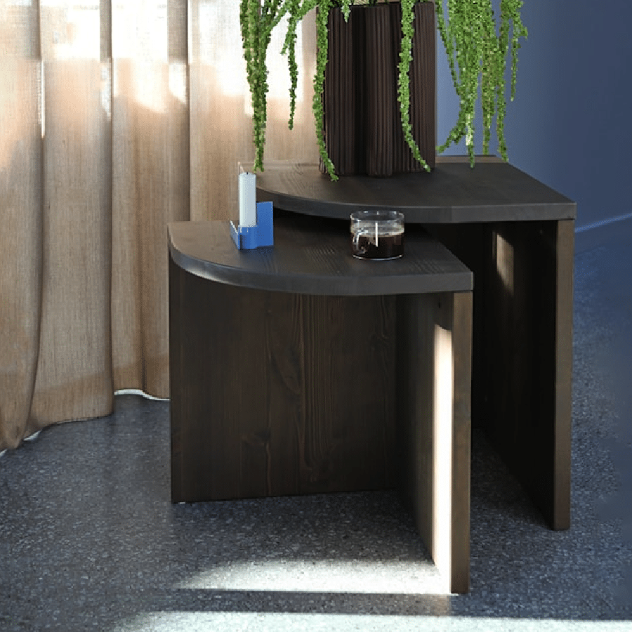Combine Bordsæt Fra Karup Design i Massiv FSC Fyrretræ | Japandi - B-43:36 x D-43:36 x H-47:42 3