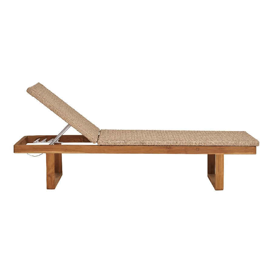 Derby Solseng i Naturfarvet Teak:Polyrattan fra House Nordic | L190xB65xH38cm 1