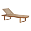 Derby Solseng i Naturfarvet Teak:Polyrattan fra House Nordic | L190xB65xH38cm