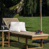 Derby Solseng i Naturfarvet Teak:Polyrattan fra House Nordic | L190xB65xH38cm 2