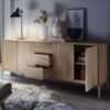 Heimdal Skænk med 3 Skuffer og 4 Låger i Massiv Egetræ fra Organic Sleep | Bianco Lys olie 2