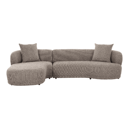 Kingston Sofa med 2 Puder i Brun Fra House Nordic | Venstrevendt | B256cm | Dybde: 67-148 cm