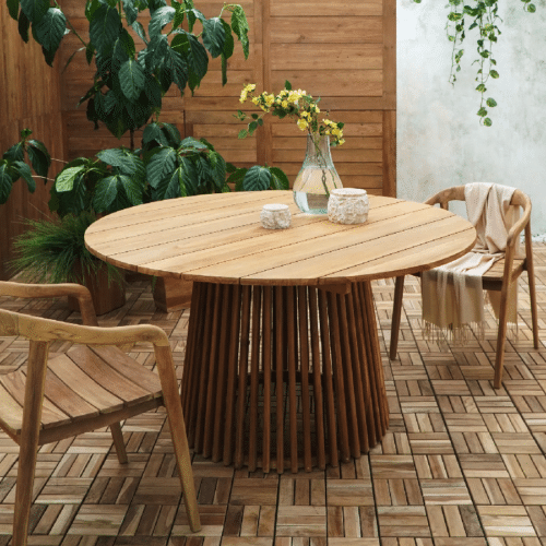 Lorca Spisebord i Teak fra House Nordic | Ø120xH75cm