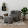 Nazare Puf i Beige Polyester fra House Nordic I L53xB41xH38cm