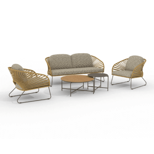 Novella Loungesæt i Sand inkl. Beige Hynder fra House Nordic | L78xB71/162xH73cm