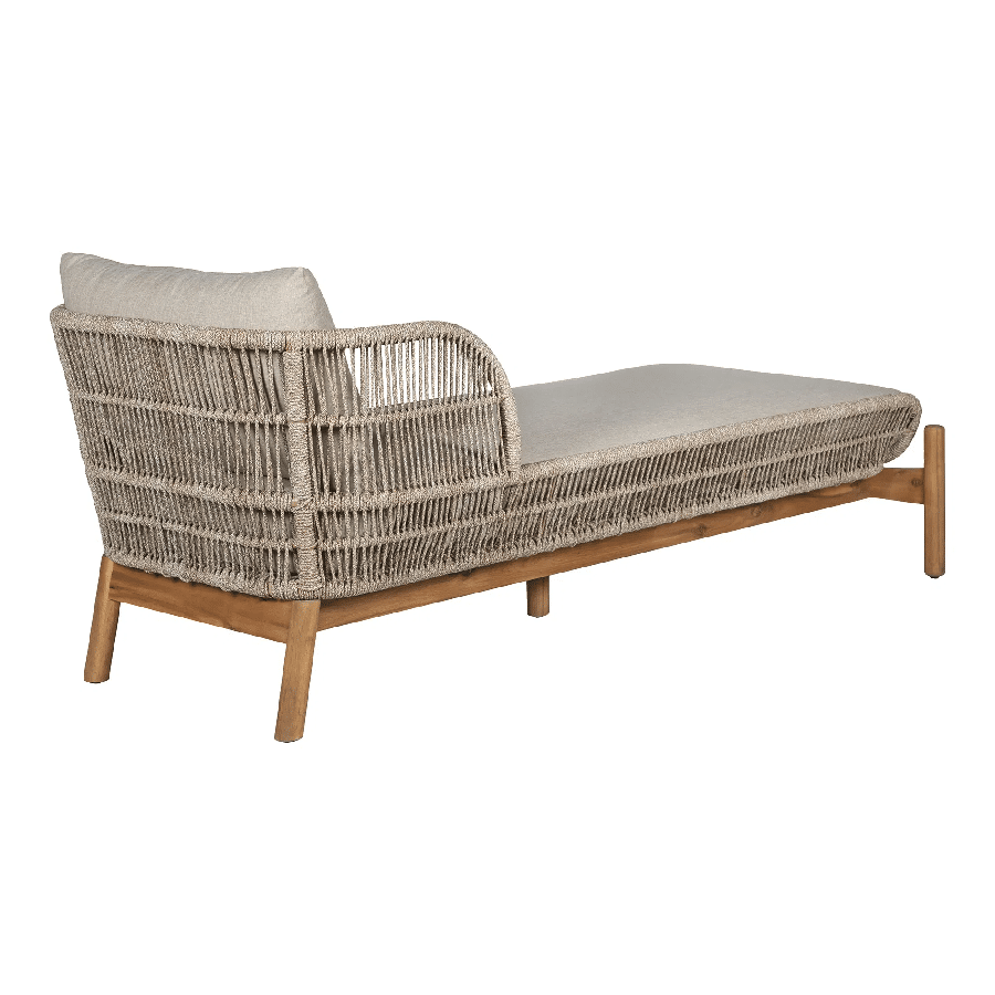 Terracina Solseng i Massiv Akacietræ inkl. Beige Hynder og flet fra House Nordic | L190xB87xH72,6cm 1