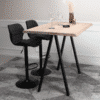 Hugin Snedker Barbord i Massiv Egetræ & Hvid Olie fra House Of Sander | B- 80cm. L- 80-120cm. H- 4cm. 1