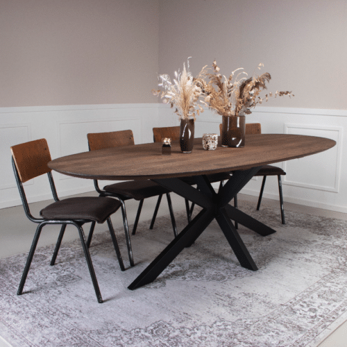 Orlando Snedker Spisebord i Massiv Egetræ & Mocca Olie fra House Of Sander | B103cm. L240cm. H3cm.