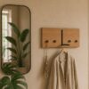 Sif snedker knagerække i massiv FSC bøgetræ og naturolie fra Organic Sleep 4 knager og bøjlestang 2