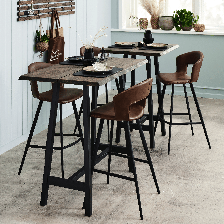 Tabouret En Teak Massif – Brut – 40x30x40 Cm – Pour Intérieur – Maison, Bureau, Resto