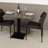 Vidar Snedker Cafébord i Massiv Egetræ & Grå Olie fra House Of Sander | B- 80cm. L- 80cm. H- 3cm.
