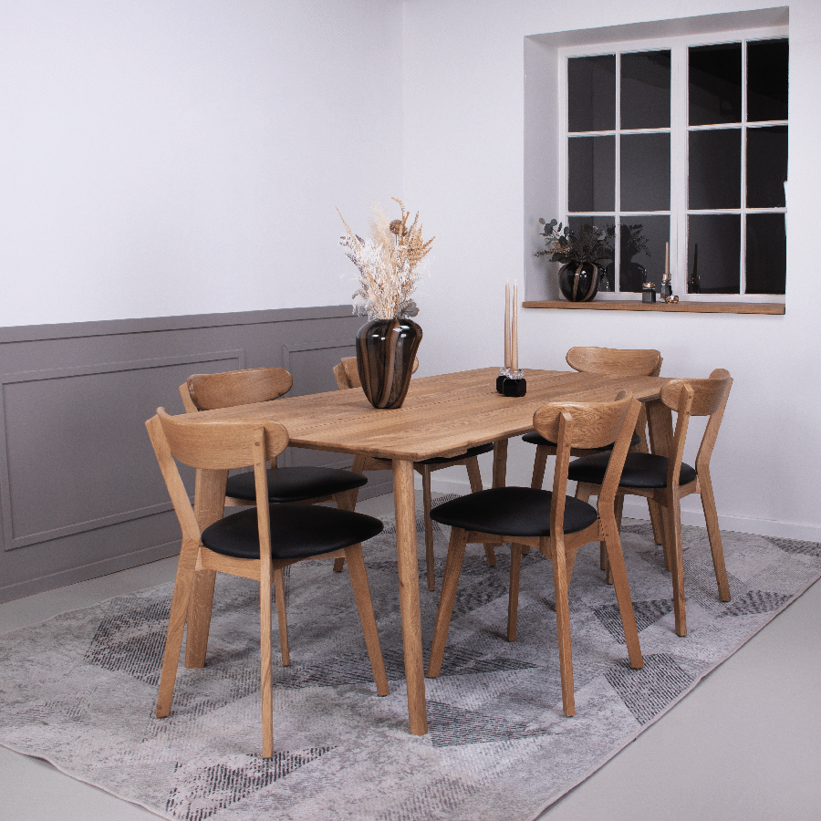 Vidar Snedker Spisebord i Massiv Egetræ & Natur Olie fra House Of Sander | B- 95cm. L- 180-295cm. H- 3cm. 2