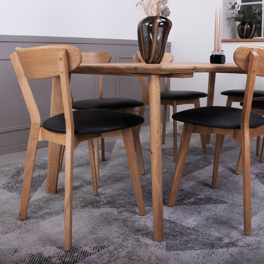 Vidar Snedker Spisebord i Massiv Egetræ & Natur Olie fra House Of Sander | B- 95cm. L- 180-295cm. H- 3cm. 3