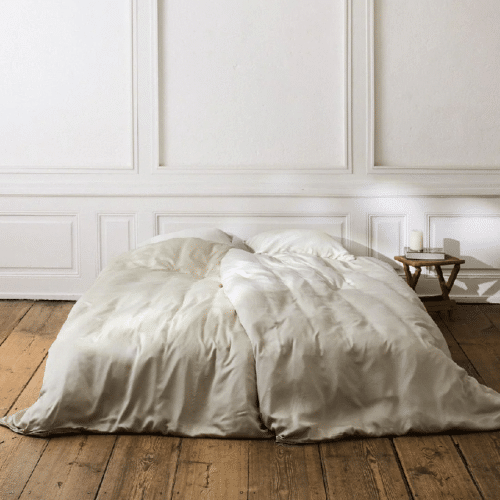 Nordic Weaving Sandfarvet Sengesæt i 100% Økologisk Bambus Lyocell TC300 | 140/200/240x200/220