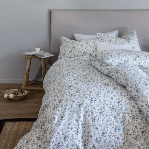 Veneda Sengesæt i 100% Bomuld TC144 fra Borås Cotton | Blå | 140x200/220