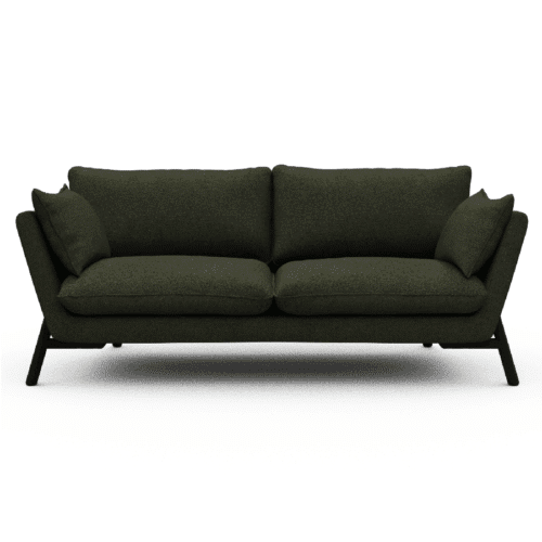 K260 2-Personers Sofa med Dunfyld & Sorte Egetræsben fra Scandinavian Upholstery | Flere Farver