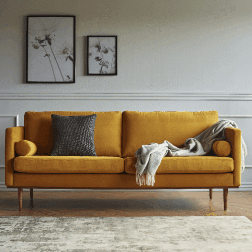K372 3-Personers Sofa med Egetræsben fra Kragelund / Scandinavian Upholstery | Flere Farver