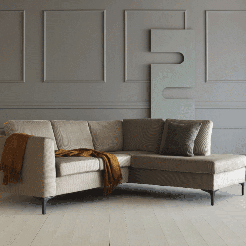 K364 2 pers. Sofa med Openend & Metalben fra Kragelund / Scandinavian Upholstery | Flere Farver | Højre- & Venstrevendt | 82x230x185cm