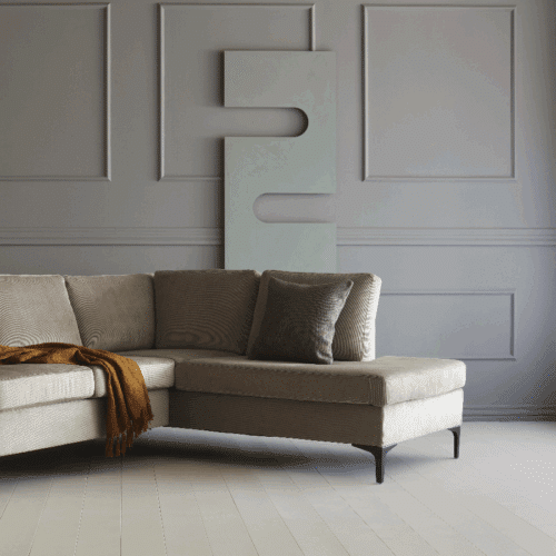 K364 3 pers. Sofa med Openend & Metalben fra Kragelund / Scandinavian Upholstery | Flere Farver | Højre- & Venstrevendt | 82x291x185cm